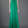 Alexander Mcqueen Bustier Dress in Green (emerald) - Lyst