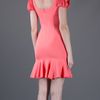 Alexander Mcqueen Peplum Dress in Orange - Lyst