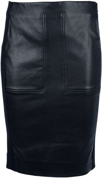 Balenciaga Stitch Pocket Skirt in Black - Lyst