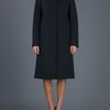 Chloé Stand Collar Coat in Black - Lyst