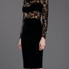Emilio Pucci Lace Panel Dress in Black - Lyst