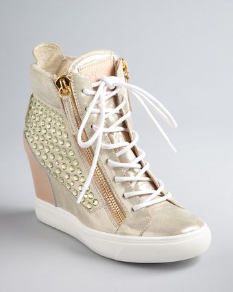 Giuseppe Zanotti Wedge Sneaker Booties Lorenz - Lyst