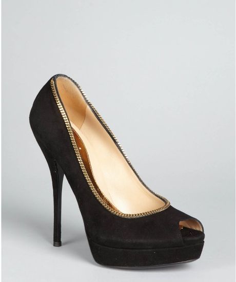 gucci black suede pumps