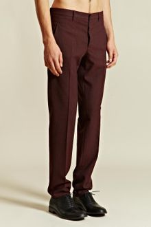 Maison Martin Margiela Mens Flecked Slim Trousers - Lyst