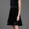 Red Valentino Crochet Sash Dress in Black - Lyst