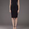 Red Valentino Fitted Dress in Black - Lyst