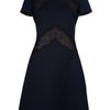 Valentino Lace Detail Dress in Blue - Lyst
