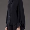 Viktor & Rolf Bell Sleeve Blouse in Black - Lyst