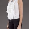Viktor & Rolf Crepe De Chine Dress Tank  in White - Lyst