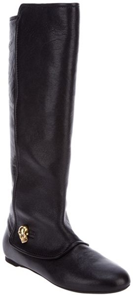 Alexander McQueen Knee Length Boot - Lyst