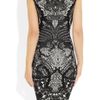 Alexander Mcqueen Wool blend Intarsia Dress in Black - Lyst