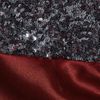 Amanda Wakeley Tie Shoulder Sequined Silk Satin Gown in Red (ruby) - Lyst