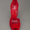 Casadei Suede Sandal in Red - Lyst