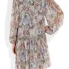 Dolce & Gabbana Floral print Silk georgette Dress in Gray (floral) - Lyst