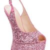 Giuseppe Zanotti Sequin Wedge Heel in Pink - Lyst