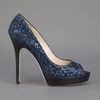 Jimmy Choo Glitter Embellished Pump in Blue - Lyst
