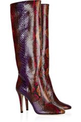 Jimmy Choo Tosca Python Knee Boots