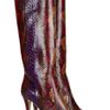 Jimmy Choo Tosca Python Knee Boots in Multicolor (multicolored) - Lyst