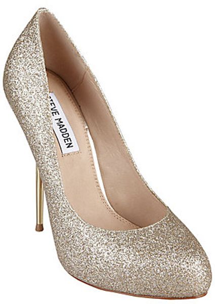 steve madden gold glitter flats