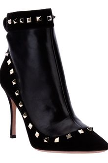 Valentino Studded Ankle Boot - Lyst