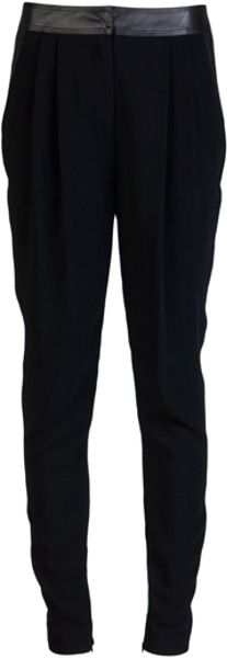 Alexander Wang Low Rise Tapered Pant in Black - Lyst