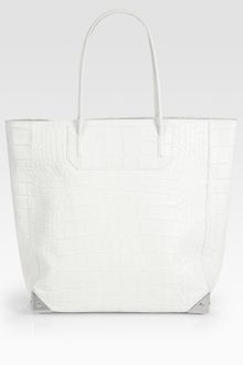 Alexander Wang Prisma Embossed Croc Tote - Lyst