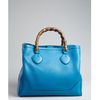 Gucci Pacific Blue Leather Diana Bamboo Handle Tote in Blue - Lyst