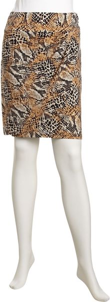 Muse Snake-Print Jersey Skirt - Lyst