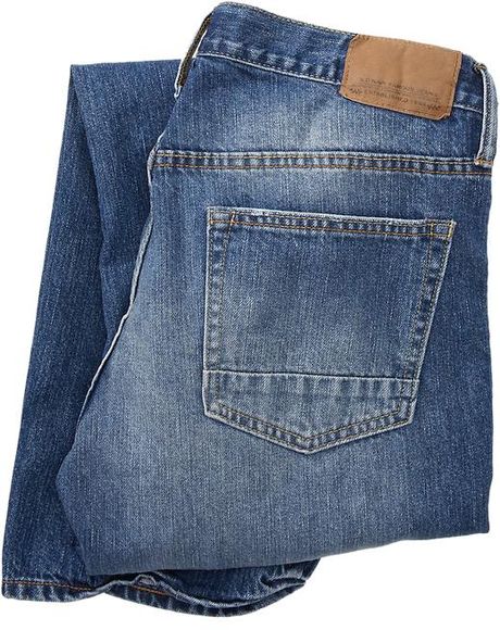 Old Navy Distressed Lowrise Bootcut Jeans in Blue for Men (medium ...