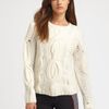 Rag & Bone Felted Cable Sweater in White (ivory) - Lyst