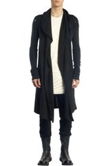 Rick Owens Long Hooded Cardigan