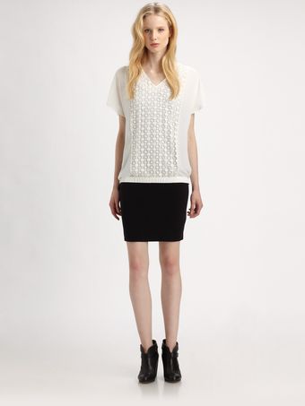 Sachin & Babi Corsica Lace Trim Top - Lyst