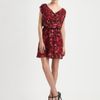 Alice + Olivia Belinda Abstract Cowl Dress in Red (floral) - Lyst