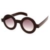 Asos Collection  Flat Round Sunglasses in Black - Lyst