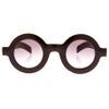 Asos Collection  Flat Round Sunglasses in Black - Lyst