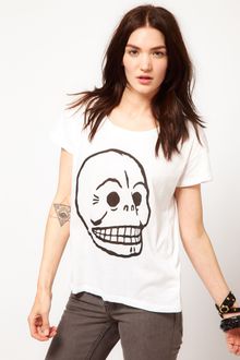 Cheap Monday Skull Tshirt - Lyst