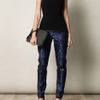 Christopher Kane Leather Trimmed Crepe Shell Top in Black - Lyst