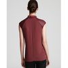 Helmut Lang Helmut Lang Blouse Soft Shroud Gathered Neck in Red (garnet) - Lyst