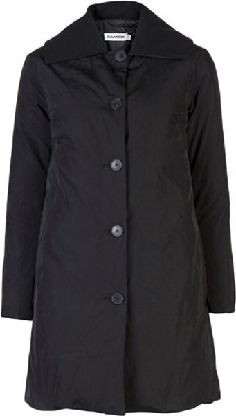 Jil Sander Mustang Coat in Black - Lyst