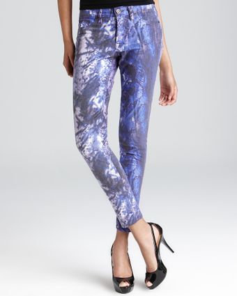 Super Hudson Jeans Nico Mid Rise Skinny in Purple Galaxy - Lyst