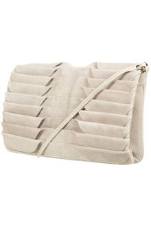 Topshop Folded Suede Clutch - Lyst