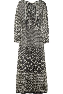 Vanessa Bruno Printed Silk Chiffon Dress - Lyst
