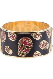 Alexander McQueen Skull Cuff Bracelet - Lyst