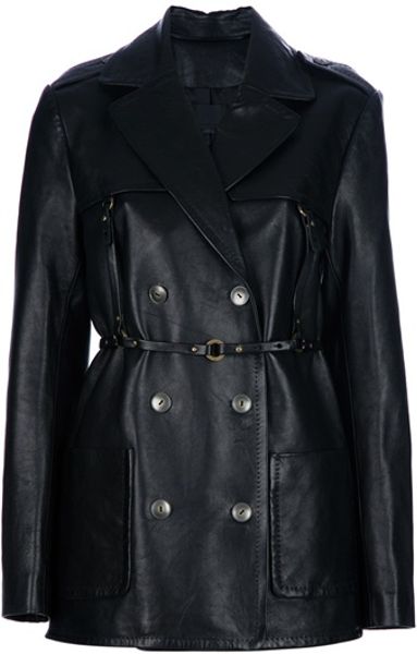 Alexander Wang Suspender Coat in Black - Lyst