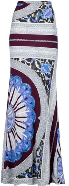Emilio Pucci Maxi Skirt - Lyst