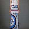 Emilio Pucci Maxi Skirt in Blue - Lyst