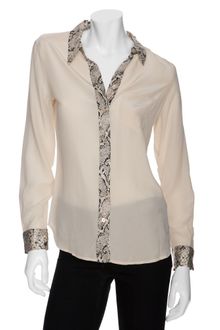 Equipment Brett Python Contrast Blouse - Lyst