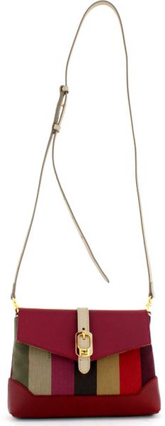 Fendi Pequin Stripe Crossbody in Multicolor - Lyst