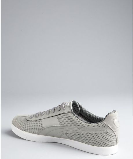 puma perforated leather sneakers