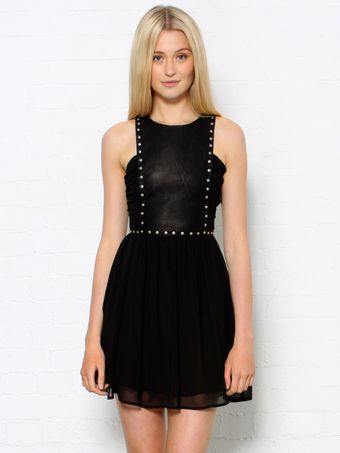 Style Stalker Mini Studded Dress - Lyst